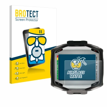 Parte frontale di una confezione del prodotto con il logo del marchio BROTECT. Accanto è raffigurato il dispositivo Mares Quad