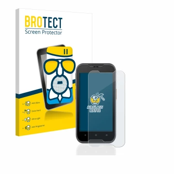 Parte frontale di una confezione del prodotto con il logo del marchio BROTECT. Accanto è raffigurato il dispositivo Datalogic 