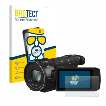 Parte frontale di una confezione del prodotto con il logo del marchio BROTECT. Accanto è raffigurato il dispositivo Panasonic 