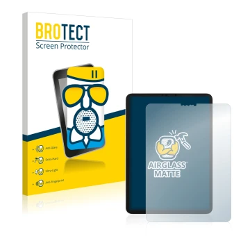 Parte frontale di una confezione del prodotto con il logo del marchio BROTECT. Accanto è raffigurato il dispositivo Apple iPad