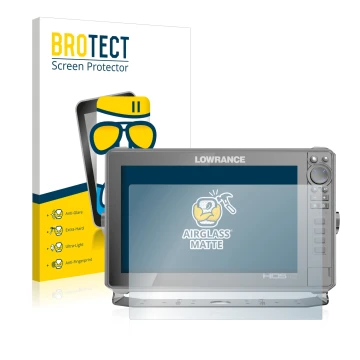 Parte frontale di una confezione del prodotto con il logo del marchio BROTECT. Accanto è raffigurato il dispositivo Lowrance H