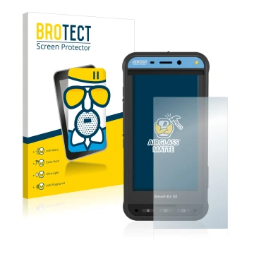 Parte frontale di una confezione del prodotto con il logo del marchio BROTECT. Accanto è raffigurato il dispositivo Ecom Smart