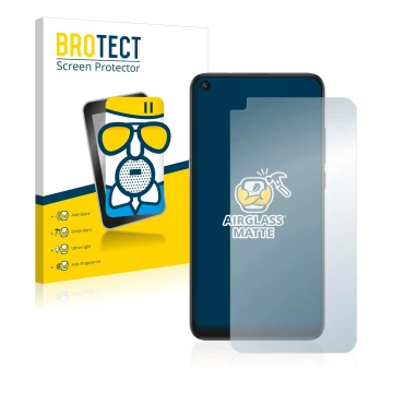 Parte frontale di una confezione del prodotto con il logo del marchio BROTECT. Accanto è raffigurato il dispositivo TCL 10L co