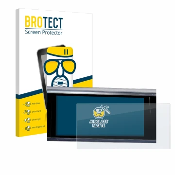 Parte frontale di una confezione del prodotto con il logo del marchio BROTECT. Accanto è raffigurato il dispositivo Audi A6 20