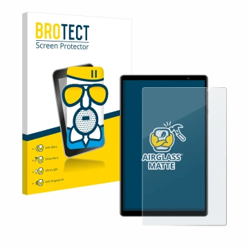 Parte frontale di una confezione del prodotto con il logo del marchio BROTECT. Accanto è raffigurato il dispositivo Teclast P1