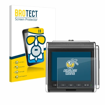 Parte frontale di una confezione del prodotto con il logo del marchio BROTECT. Accanto è raffigurato il dispositivo Hasselblad