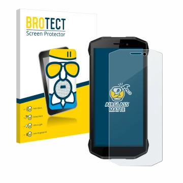 Parte frontale di una confezione del prodotto con il logo del marchio BROTECT. Accanto è raffigurato il dispositivo Evolveo St