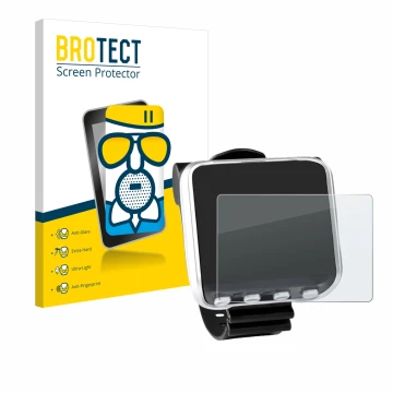 Parte frontale di una confezione del prodotto con il logo del marchio BROTECT. Accanto è raffigurato il dispositivo Mares Geni