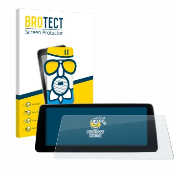 Parte frontale di una confezione del prodotto con il logo del marchio BROTECT. Accanto è raffigurato il dispositivo BMW 7 G11 