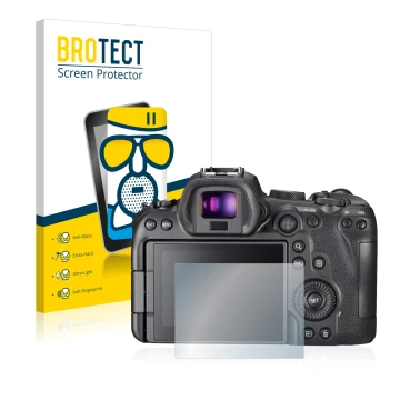 Parte frontale di una confezione del prodotto con il logo del marchio BROTECT. Accanto è raffigurato il dispositivo Sony A7S I