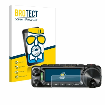 Parte frontale di una confezione del prodotto con il logo del marchio BROTECT. Accanto è raffigurato il dispositivo Yaesu FT-8