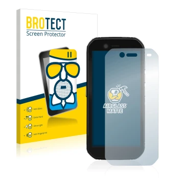 Parte frontale di una confezione del prodotto con il logo del marchio BROTECT. Accanto è raffigurato il dispositivo Caterpilla