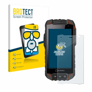 Parte frontale di una confezione del prodotto con il logo del marchio BROTECT. Accanto è raffigurato il dispositivo i.safe MOB