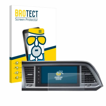Parte frontale di una confezione del prodotto con il logo del marchio BROTECT. Accanto è raffigurato il dispositivo Seat Cupra