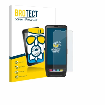 Parte frontale di una confezione del prodotto con il logo del marchio BROTECT. Accanto è raffigurato il dispositivo Casio IT-G