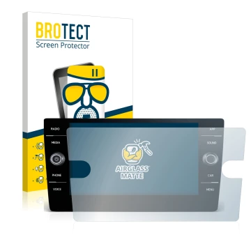 Parte frontale di una confezione del prodotto con il logo del marchio BROTECT. Accanto è raffigurato il dispositivo Volkswagen