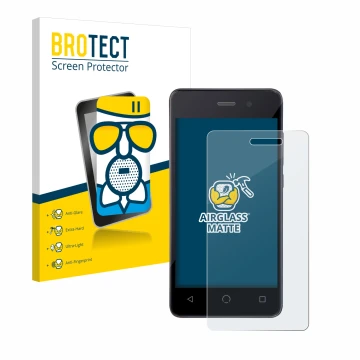 Parte frontale di una confezione del prodotto con il logo del marchio BROTECT. Accanto è raffigurato il dispositivo Omnipod Da