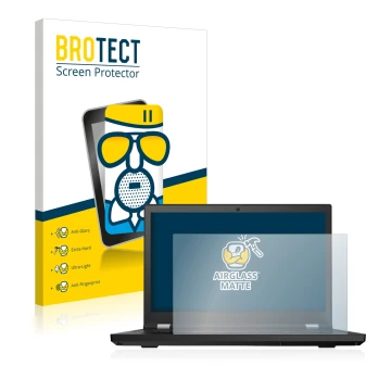 Parte frontale di una confezione del prodotto con il logo del marchio BROTECT. Accanto è raffigurato il dispositivo Lenovo Thi