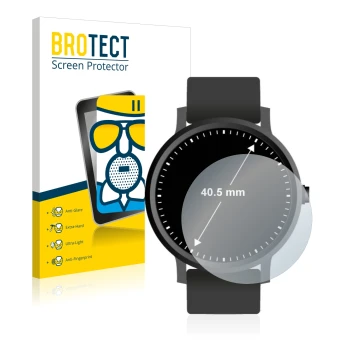 Parte frontale di una confezione del prodotto con il logo del marchio BROTECT. Accanto è raffigurato il dispositivo Orologi (C