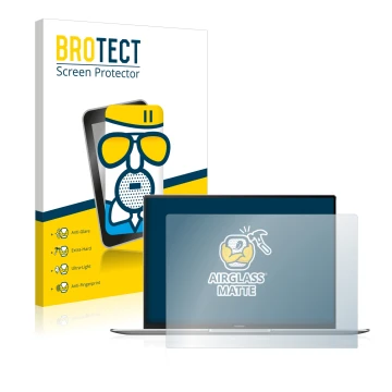 Parte frontale di una confezione del prodotto con il logo del marchio BROTECT. Accanto è raffigurato il dispositivo Huawei Mat