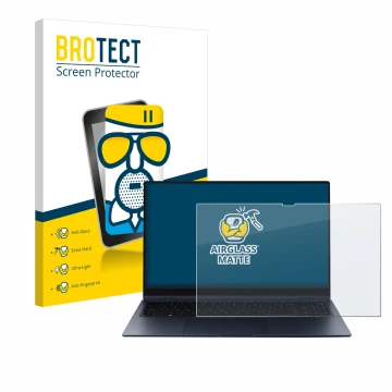 Parte frontale di una confezione del prodotto con il logo del marchio BROTECT. Accanto è raffigurato il dispositivo Samsung Ga