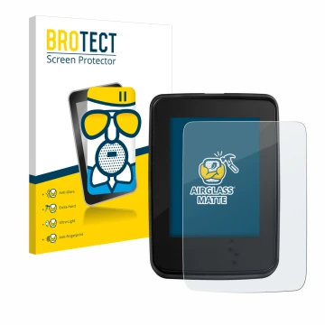 Parte frontale di una confezione del prodotto con il logo del marchio BROTECT. Accanto è raffigurato il dispositivo Giant Ride