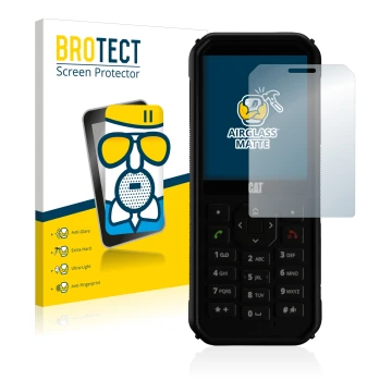 Parte frontale di una confezione del prodotto con il logo del marchio BROTECT. Accanto è raffigurato il dispositivo Caterpilla