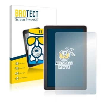 Parte frontale di una confezione del prodotto con il logo del marchio BROTECT. Accanto è raffigurato il dispositivo Amazon Fir