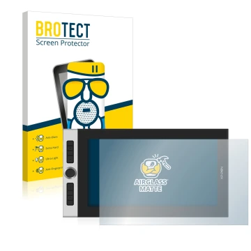 Parte frontale di una confezione del prodotto con il logo del marchio BROTECT. Accanto è raffigurato il dispositivo XP-Pen Inn