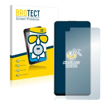 Parte frontale di una confezione del prodotto con il logo del marchio BROTECT. Accanto è raffigurato il dispositivo Oppo Reno 