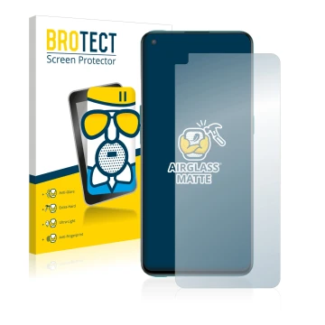 Parte frontale di una confezione del prodotto con il logo del marchio BROTECT. Accanto è raffigurato il dispositivo OnePlus No