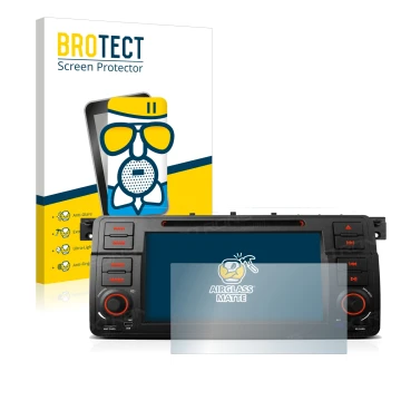 Parte frontale di una confezione del prodotto con il logo del marchio BROTECT. Accanto è raffigurato il dispositivo Xtrons PQ7