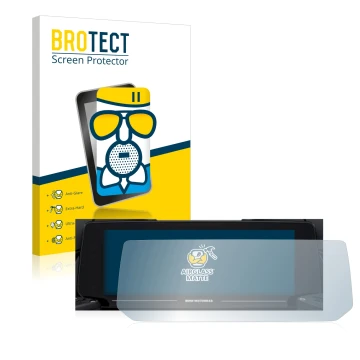 Parte frontale di una confezione del prodotto con il logo del marchio BROTECT. Accanto è raffigurato il dispositivo BMW R 1250