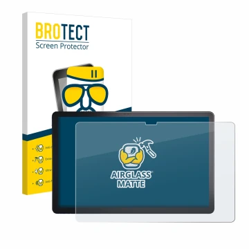 Parte frontale di una confezione del prodotto con il logo del marchio BROTECT. Accanto è raffigurato il dispositivo Lenovo Tab