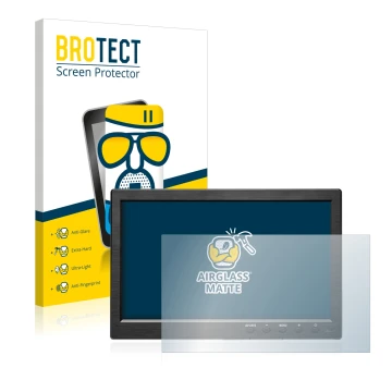 Parte frontale di una confezione del prodotto con il logo del marchio BROTECT. Accanto è raffigurato il dispositivo Podofo HD 