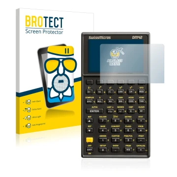 Parte frontale di una confezione del prodotto con il logo del marchio BROTECT. Accanto è raffigurato il dispositivo SwissMicro