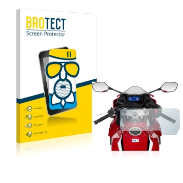 Parte frontale di una confezione del prodotto con il logo del marchio BROTECT. Accanto è raffigurato il dispositivo Honda CBR6