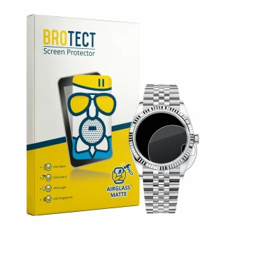 Parte frontale di una confezione del prodotto con il logo del marchio BROTECT. Accanto è raffigurato il dispositivo Rolex Date