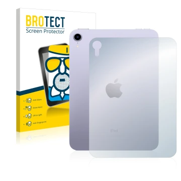 Parte frontale di una confezione del prodotto con il logo del marchio BROTECT. Accanto è raffigurato il dispositivo Apple iPad