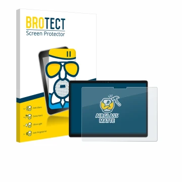 Parte frontale di una confezione del prodotto con il logo del marchio BROTECT. Accanto è raffigurato il dispositivo Dell Latit