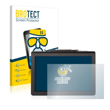 Parte frontale di una confezione del prodotto con il logo del marchio BROTECT. Accanto è raffigurato il dispositivo Signotec P