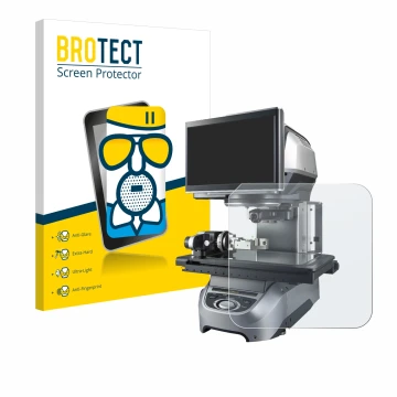 Parte frontale di una confezione del prodotto con il logo del marchio BROTECT. Accanto è raffigurato il dispositivo Keyence IM