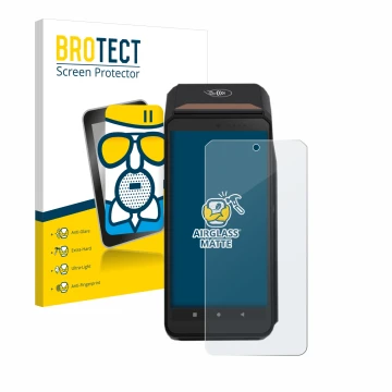 Parte frontale di una confezione del prodotto con il logo del marchio BROTECT. Accanto è raffigurato il dispositivo ingenico A