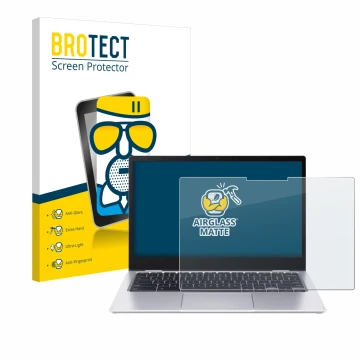 Parte frontale di una confezione del prodotto con il logo del marchio BROTECT. Accanto è raffigurato il dispositivo Acer Chrom