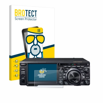 Parte frontale di una confezione del prodotto con il logo del marchio BROTECT. Accanto è raffigurato il dispositivo Yaesu FT-D