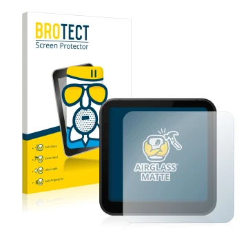 Parte frontale di una confezione del prodotto con il logo del marchio BROTECT. Accanto è raffigurato il dispositivo DJI Action