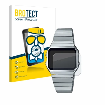 Parte frontale di una confezione del prodotto con il logo del marchio BROTECT. Accanto è raffigurato il dispositivo Casio A700