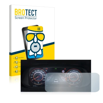 Parte frontale di una confezione del prodotto con il logo del marchio BROTECT. Accanto è raffigurato il dispositivo Hyundai i2