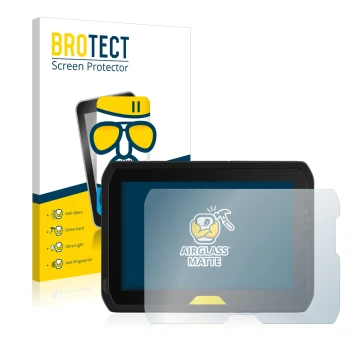 Parte frontale di una confezione del prodotto con il logo del marchio BROTECT. Accanto è raffigurato il dispositivo Trimble T1