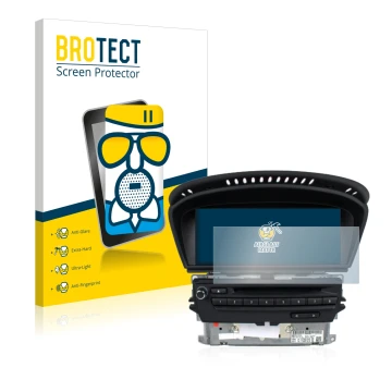 Parte frontale di una confezione del prodotto con il logo del marchio BROTECT. Accanto è raffigurato il dispositivo BMW 3 E93 